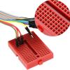 Mini Solderless Prototype Breadboard Kit Durable ABS Plastic Circuit Board with Tight Plug in Contacts for Electronics Projects Black Blue Green White Red 5pcs 170 Holes view 4