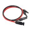 1-20 Meters Black/Red Power Solar Extension Cable 1.5/2.5/4/6mm2/16/14/12/10AWG with PV DC Connector Used in Solar Panel System(30m Black 30m red,10 AWG - 6mm2) view 2