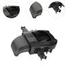 Car Back Seat Cooling Fan USB Portable 19x11x5cm Easily Install for Vehicles Accessories Adjustable 3 Speed 12V 24V, Black view 3