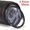 EWAIDI Camera Filter Kaleidoscope Special Effects Photography Accessories SLR Lens Prism(Add 62mm Adapter,58mm 4 Prism) view 2