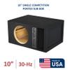 10" Single Competition Ported Sub Box Speaker Enclosure Vented 10" Car Audio Subwoofer Box view 2