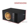 10" Single Competition Ported Sub Box Speaker Enclosure Vented 10" Car Audio Subwoofer Box view 4