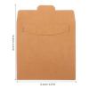 Holibanna 50pcs Elegant Vintage Paper Cd Bag Card Binder Sleeves Square Dvd Cd Case Holder Dvd Envelope Case for Gifts view 2