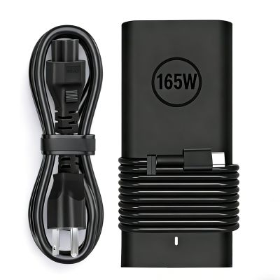 165W USB-C Gan Laptop Charger Compatible with Dell Pro Max 16 18 Plus MB16250 MB18250, Pro Max 16 Premium MA16250, Precision 5680 5690 Laptop Type C AC Adapter Power Cord
