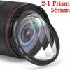 EWAIDI Camera Filter Kaleidoscope Special Effects Photography Accessories SLR Lens Prism(Add 67mm Adapter,58mm 2-1 Prism) view 2