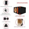 12" Single Competition Ported Sub Box Speaker Enclosure Vented 12" Car Audio Subwoofer Box with Custonm Red Corners view 3
