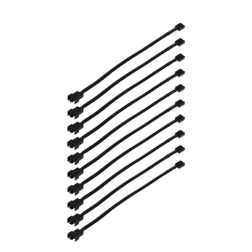 FWSYIVV KUNSR 5pcs/lot 4 Pin PWM Connector Case Fan Extension Power Cable for Compure CPU for PC Case Fan 10.3inch Connecting Line(10Pcs)