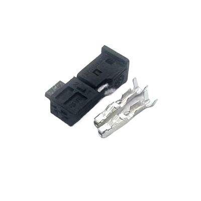 HUABAO Car 2 Pin 9-968554-1 Audio Modified Tweeter Wire Connector Automotive Atmosphere Light Plug 9-968699-1 1-1718333-1(Orange,10 Sets)