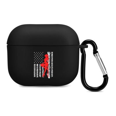 Pole Dancer Stripper America Flag Bluetooth Earbuds Case Cover for pods 3 with Keychain Headphone Cover Unisex Shockproof Protective