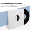 Luxshiny 6pcs Vinyl Record Inner Sleeves White Kraft Paper Bags Record Storage Covers Scratch and Dust Protection Easy to Use view 3