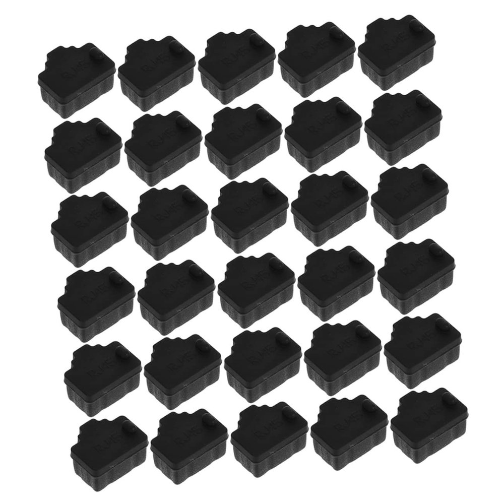 Vaguelly 50pcs Ethernet Port Dust Protective Caps for Pc Router and Lightweight Easy to Use High-Grade Prevents Dust and Grime Ports