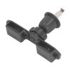 Handheld Radio Car Vent Mount Adjustable Flexible Design Secure Fit Universal Compatibility for Most Cars Trucks SUVs Black ABS Material view 3