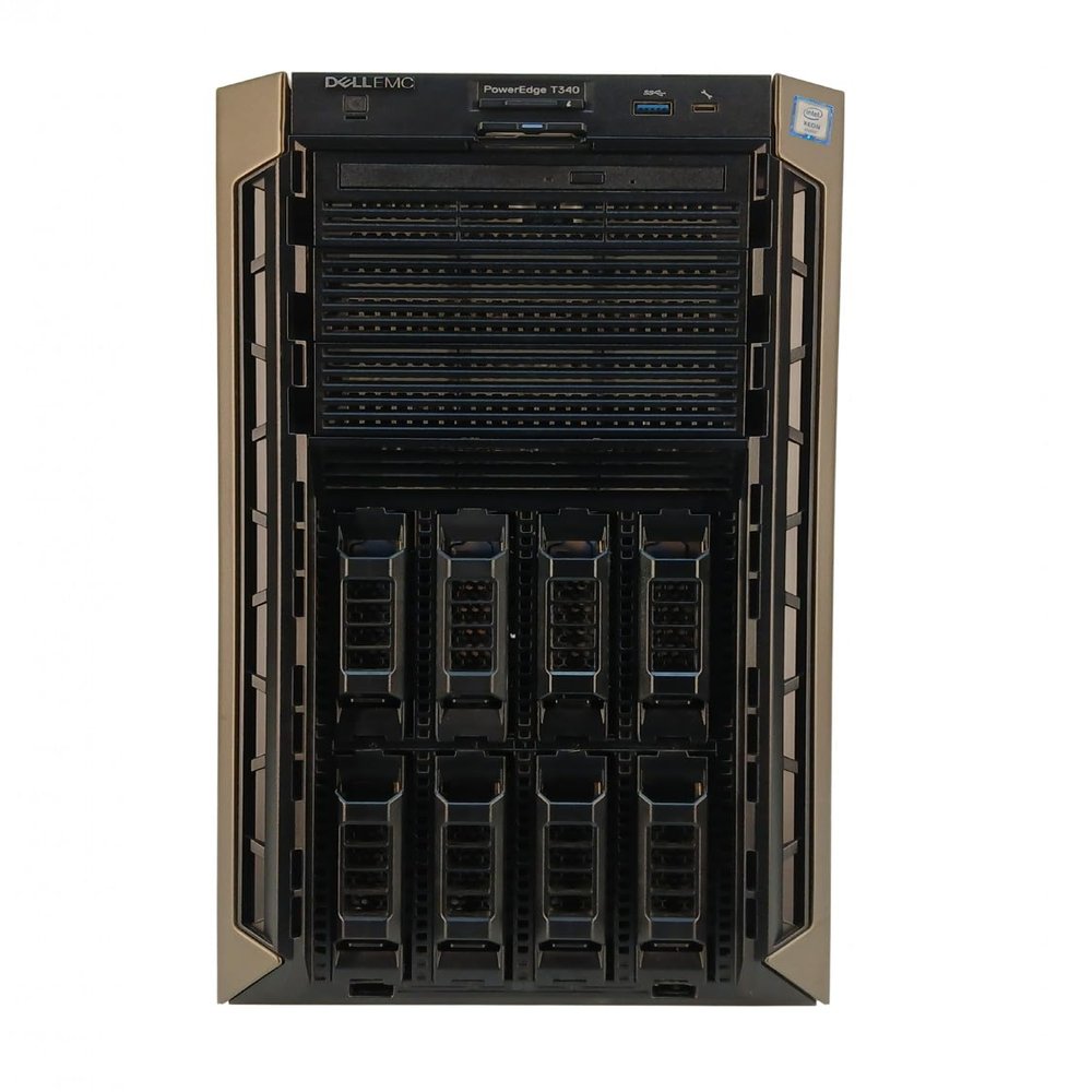 Dell PowerEdge T340 Tower Server, Xeon E-2136 3.30GHz 6-Core CPU, 32GB DDR4 RAM, PERC H330 PCIe Controller, 8X Trays, BOSS Card w/ 2X 240GB M.2 SSD (Renewed)