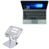 BoxWave Stand and Mount Compatible with Micromax Canvas Laptab LT666 - Executive VersaView Laptop Stand, Ergonomic Adjustable Viewing Angle Metallic Riser - Metallic Silver view 1