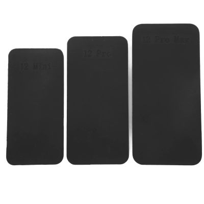 3Pcs LCD Screen Fix Repair Mat, Rubber Stable Adhesive Removal Pad for 12 12Pro, Quality for Curved Screen Repair