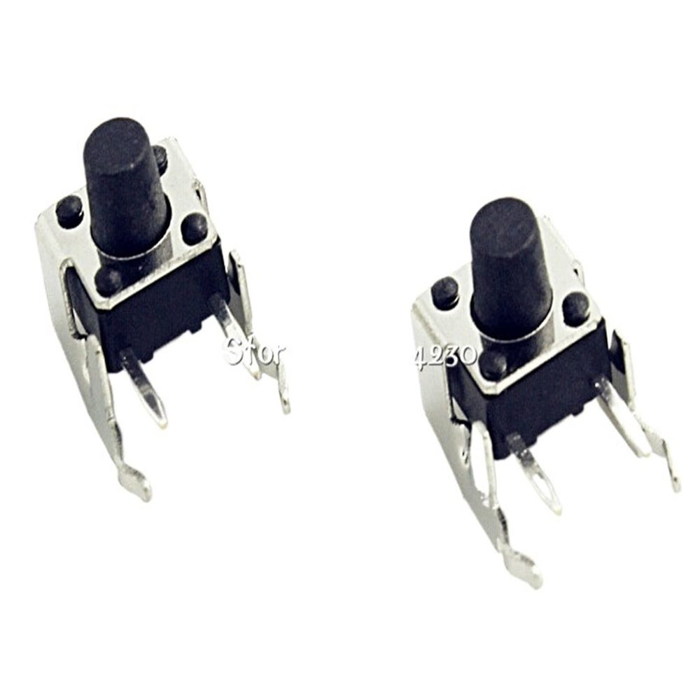 20Pcs Tact Switch 6 * 6 * 6mm Horizontal with Bracket Tactile Push Button Switches 6x6x6mm Micro Switch
