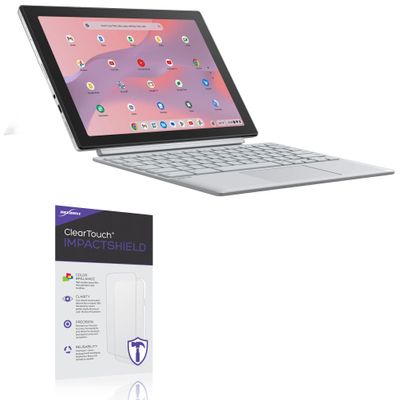 BoxWave Screen Protector Compatible with ASUS Chromebook CM30 Detachable (CM3001) (10.5 in) - ClearTouch ImpactShield (2-Pack), Impenetrable Screen Protector Flexible Film