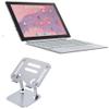 BoxWave Stand and Mount Compatible with ASUS Chromebook CM30 Detachable (CM3001) (10.5 in) - Executive VersaView Laptop Stand, Ergonomic Adjustable Viewing Angle Metallic Riser - Metallic Silver view 1