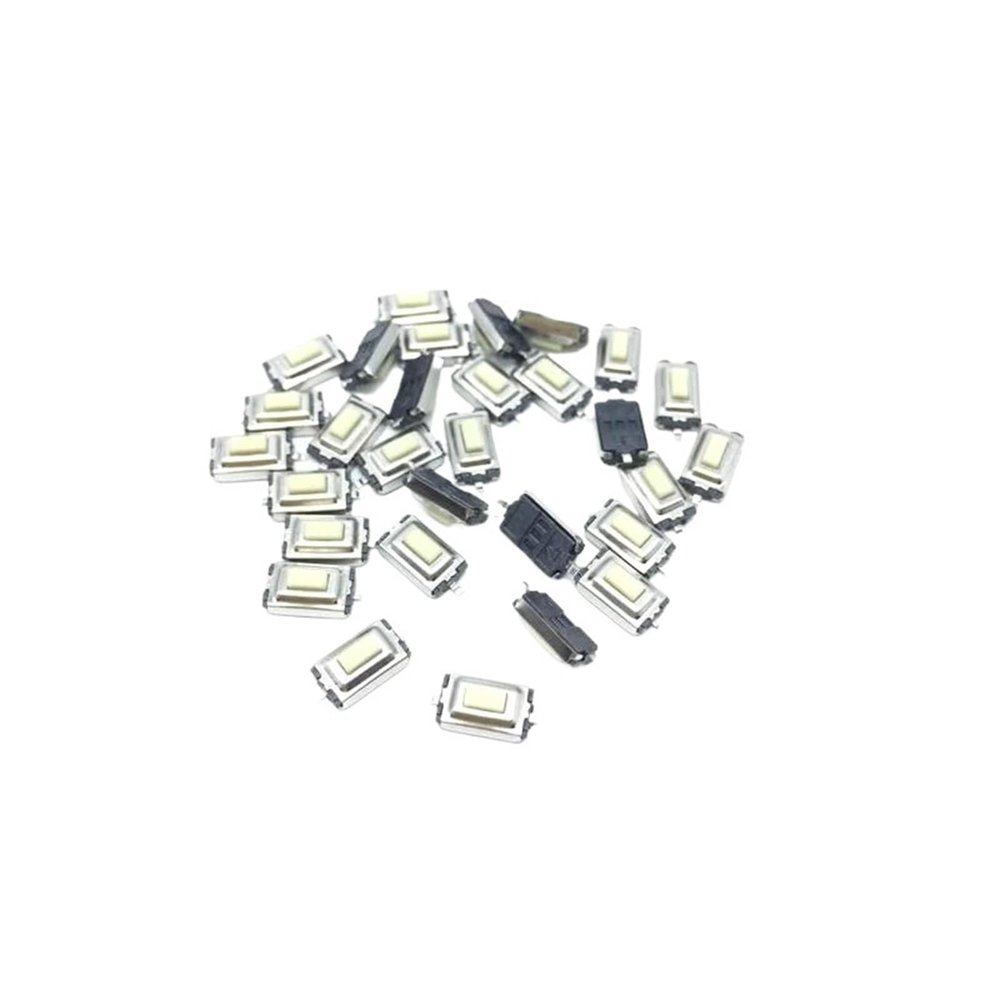 100Pcs 3 * 6 * 2.5mm 3 * 6 * 2.5H 3x6x2.5mm SMD White Push Button Switch Microswitch Tact Switch