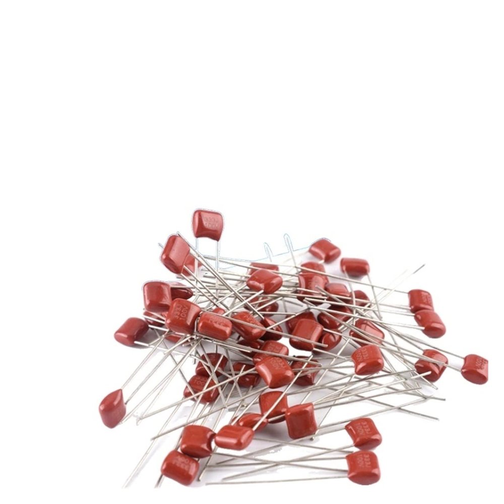 100PCS CBB Capacitor 100V 104J 124J 154J 184J 204J 224J 274J 334J 100V 100NF/120NF/150NF/180NF/200NF/220NF/270NF/330NF Pitch 5MM(100V274J 270NF)