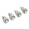 8MM 10MM 12MM 16MM Metal Button Switch Self Lock Button High Head Self Lock Switch 1 Normally Open Waterproof Antirust Momentary self-Reset(No Light,12MM_12-24V) view 3