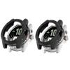 2 Pack Cases for TicWatch Atlas Protective Case, Flexible TPU Screen Protector Case Scratch-Resistant Cover Protective Case (Black/black) view 1