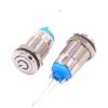 10Pcs 12mm 2Pin Metal Self-Locking Button Switch Blue LED Waterproof Small Switch with Resistor 220V view 3