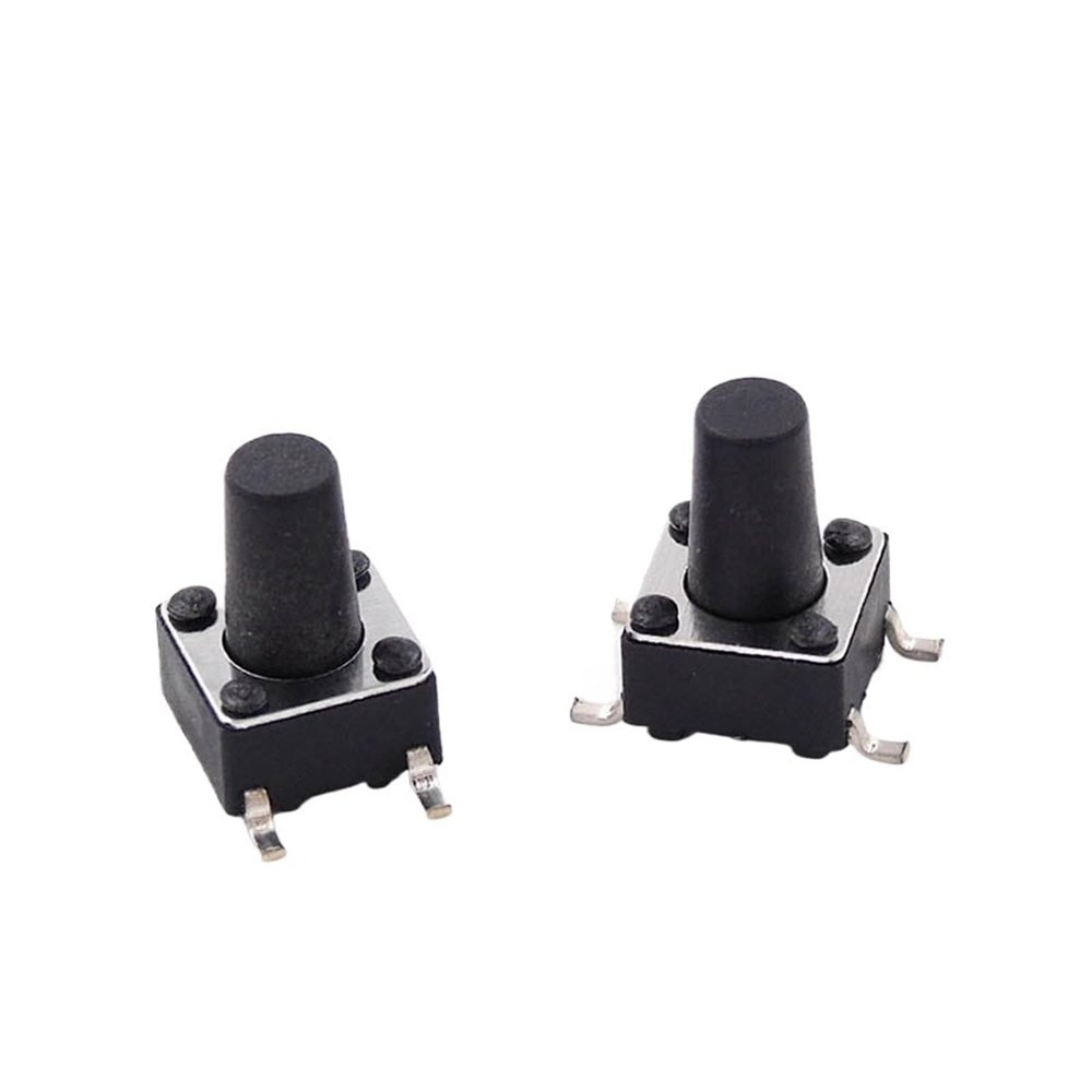 100Pcs 6x6x9mm Momentary Tactile Tact Mini Push Button Switch SMT 4pin Tact Push Button Switch 6 * 6 * 9mm Micro Switch