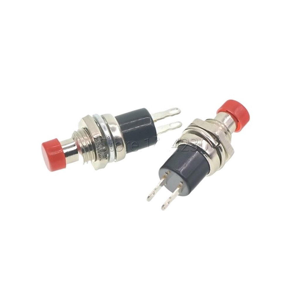 10PCS 7mm Normally Open 2Pins Momentary Push Button Switch Reset Switch