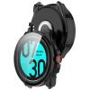 3 Pack Hard Case with Screen Protector for TicWatch Pro 5, HD Clear Built-in 9H Tempered Glass Full Protection Slim Cover (Black/Black/Black) view 3