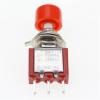 5Pcs 3Pin C-NO-NC 6mm Mini Momentary Automatic Push Button Switch ON-(ON) 2A 250VAC/5A 120VAC Toggle Switches(Red) view 4