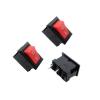 10Pcs Push Button Switch 10x15mm SPST 2Pin 3A 250V KCD11 Snap-in On/Off Rocker Switch 10MM*15MM Black Red and White(10PCS Red) view 1