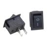 10Pcs Push Button Switch 10x15mm SPST 2Pin 3A 250V KCD11 Snap-in On/Off Rocker Switch 10MM*15MM Black Red and White(10PCS Red) view 3