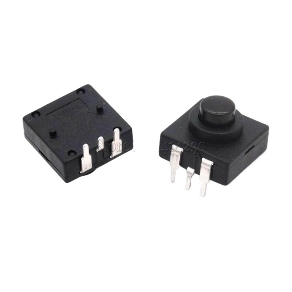 10PCS Flashlight Switch YY-CB1212-213YB Push Button Switch ON-ON-Off