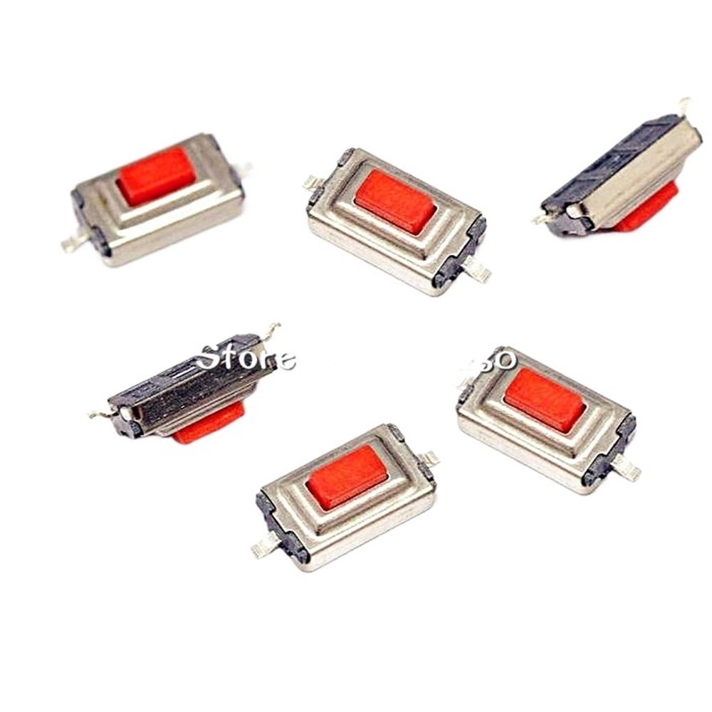 1000Pcs 3 * 6 * 2.5mm 3 * 6 * 2.5H 3x6x2.5mm SMD Red Push Button Switch Microswitch Tact Switch