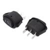 100PCS Mini Oval Rocker Switch 3Pins Black ON-Off-ON AC 6A 250V 10A 125V 3 Position for Kettle Button Switch view 1
