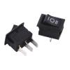 10PCS 3 Pin 3A 250V 10 * 15mm Black Button Rocker Switch ON Off ON AC 10X15 Mini Rocker Power Switches view 3