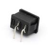 100Pcs Black Push Button Switch 6A/250V 10A/125V KCD1 2Pin Left Curved Needle Snap-in On/Off Rocker Switch 21MM*15MM Black view 4