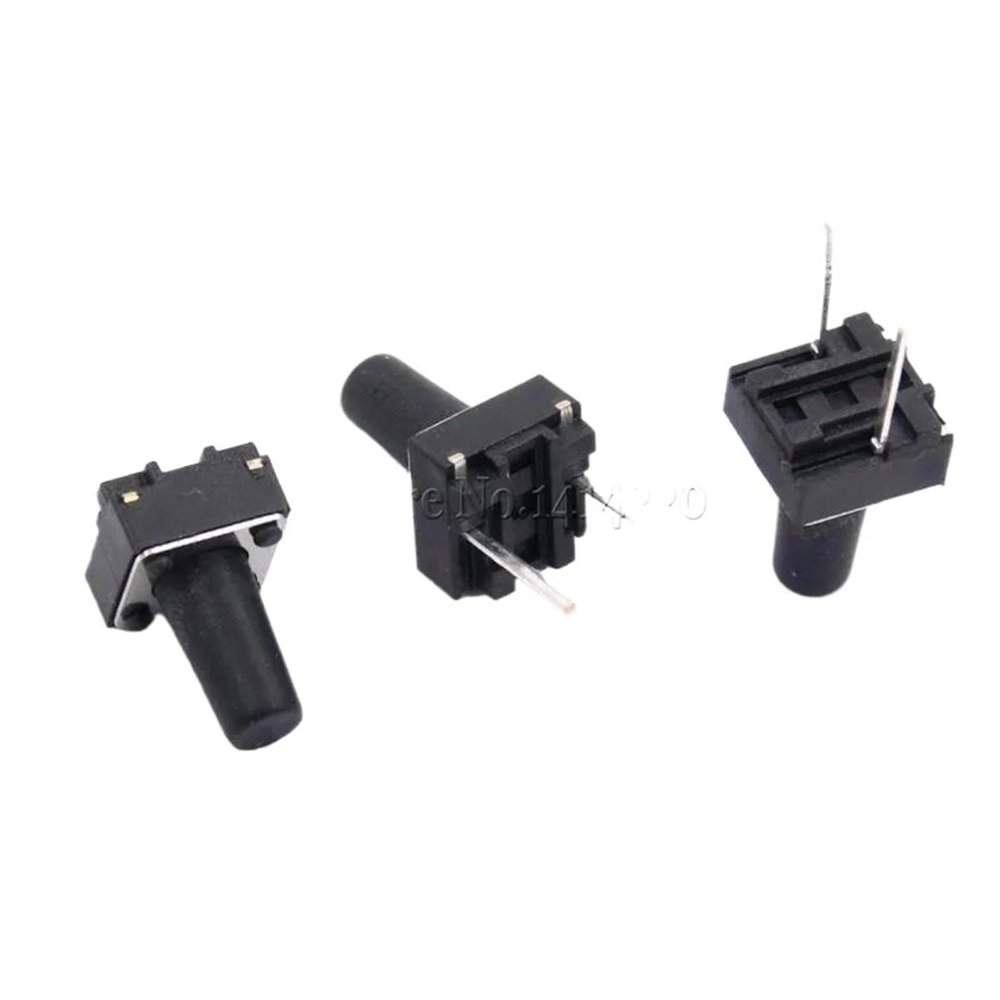 100Pcs Middle 2 pins 6 * 6 * 10 mm Switch Tactile Push Button Switches 6x6x10mm