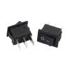 10PCS Power Switch 3 Pin AC 3A 250V 10 * 15mm Black Button Switch ON Off 10X15MM Mini Rocker Switch view 1