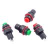 10PCS 10mm Round Miniature Button DS-211 Momentary/Self-Locking Push Button Switch 1A 250V AC Red Green(Green,Self-Locking) view 2