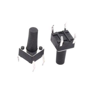 100Pcs Tactile Push Button Switch Tact Switch 6X6X11mm 4-pin DIP 6 * 6 * 11mm