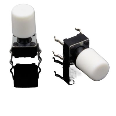 100pcs/lot White Plastic Cap Hat G63 for 6 * 6mm Tactile Push Button Switch Lid Cover
