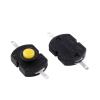 10PCS Flashlight Button Switch Yellow Straight Pins 1813-DF ON-of 18x13mm 2 pins Yellow Switch view 2