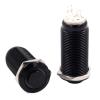 1PC Mounting 12mm 4Pin Black Waterproof Blue LED Round Gaoping Circular Metal Push Button Switch Self-Locking Switch 12V view 2