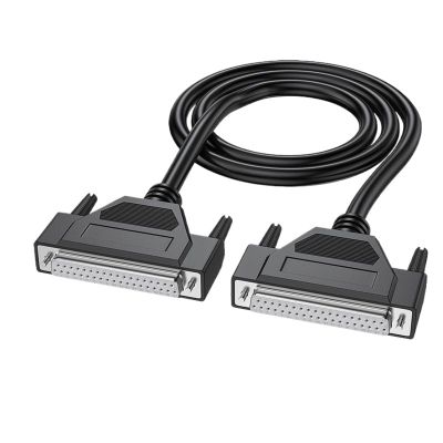 ZDMEBEZ 1Pcs Pure Copper DB37 Extension Cable Male to Male to Female 37-pin Cable Parallel Port Cable Serial Computer Printer Data Cable(2M,Fe to Fe)