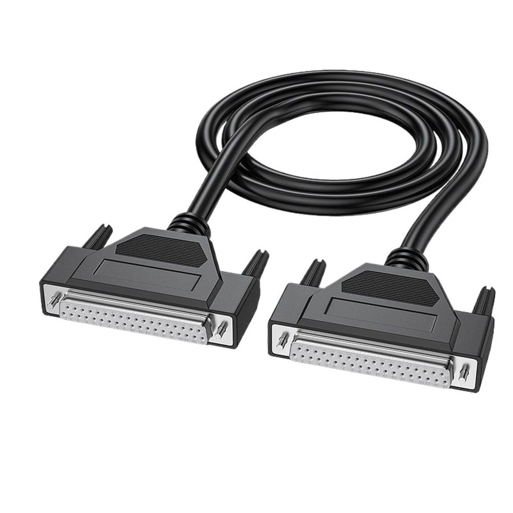 ZDMEBEZ 1Pcs Pure Copper DB37 Extension Cable Male to Male to Female 37-pin Cable Parallel Port Cable Serial Computer Printer Data Cable(2M,Fe to Fe)