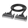 ZDMEBEZ 1Pcs Pure Copper DB37 Extension Cable Male to Male to Female 37-pin Cable Parallel Port Cable Serial Computer Printer Data Cable(2M,Fe to Fe) view 1