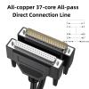 ZDMEBEZ 1Pcs Pure Copper DB37 Extension Cable Male to Male to Female 37-pin Cable Parallel Port Cable Serial Computer Printer Data Cable(2M,Fe to Fe) view 3