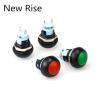 1PC PBS-33A 12mm 2Pin Mini Round Self Lock Push Button Switch Waterproof Switch(1PC Green) view 2